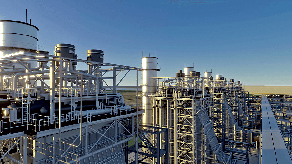 The Venture Global Calcasieu Pass LNG plant